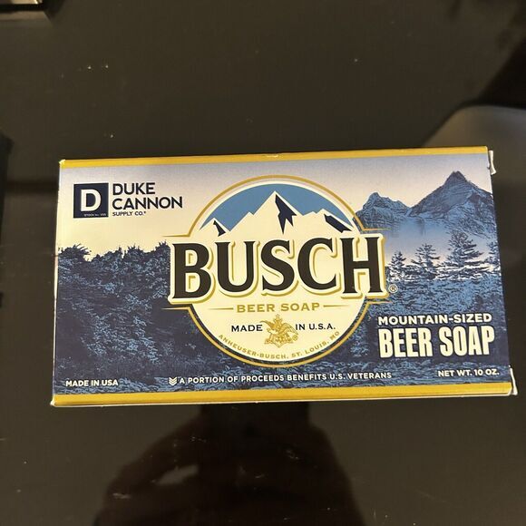 Duke Cannon Busch Beer Soap for Men Sandalwood Scent 10oz Bar - Picture 1 of 4